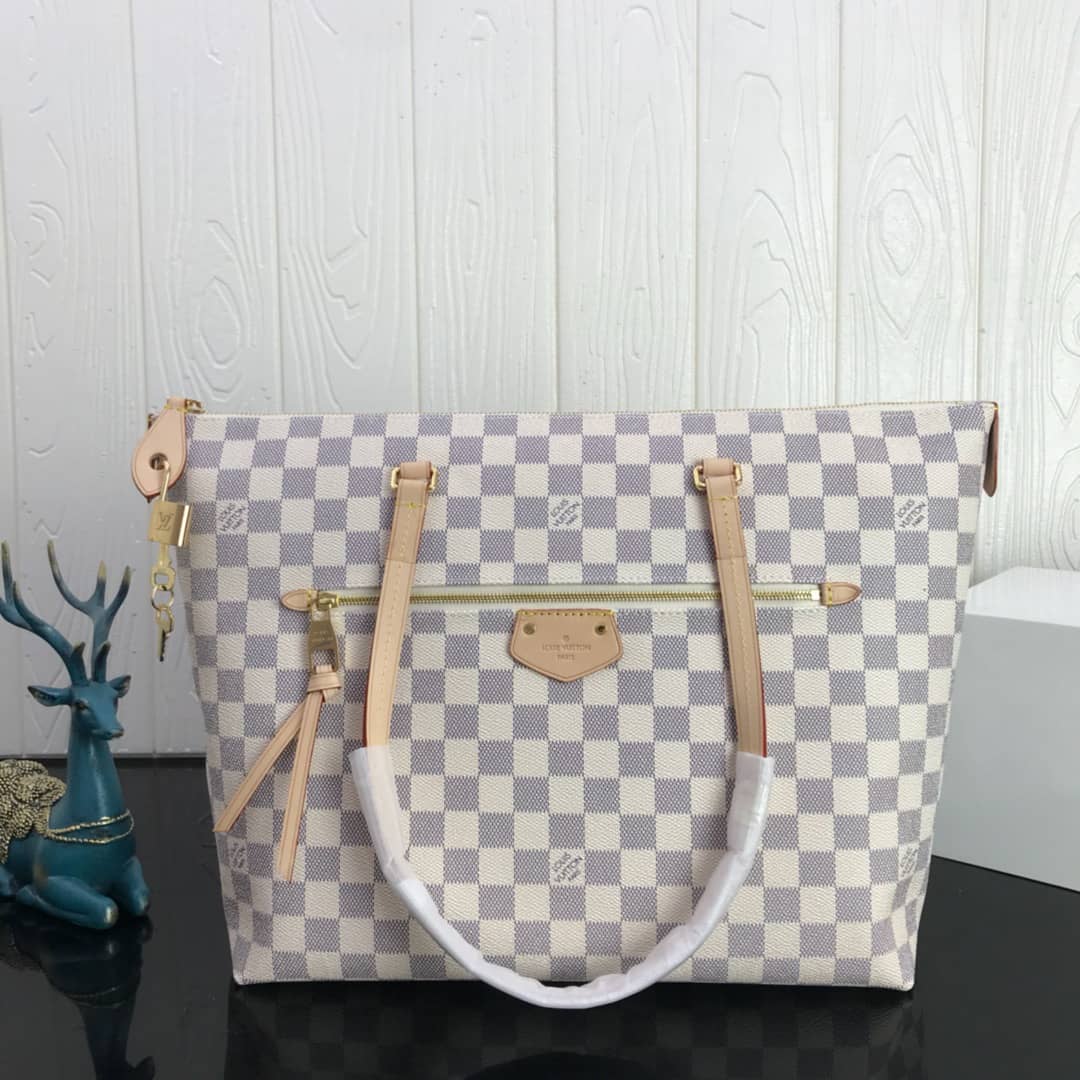 L0vis Vvtt0n Damier Azur Jena MM Semi Tote Replica White M42267