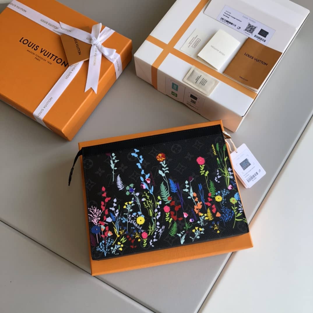 L0vis Vvtt0n Monogram Eclipse Canvas Replica Pochette Voyage MM Black M61692