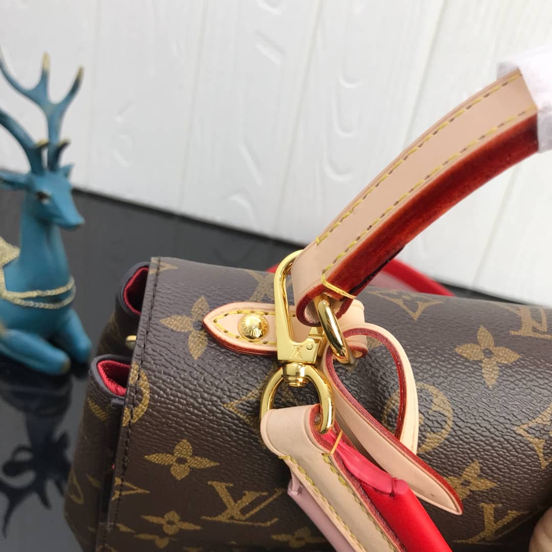 L0vis Vvtt0n Cluny BB Monogram Canvas Shoulder Bag Replica Red M42738