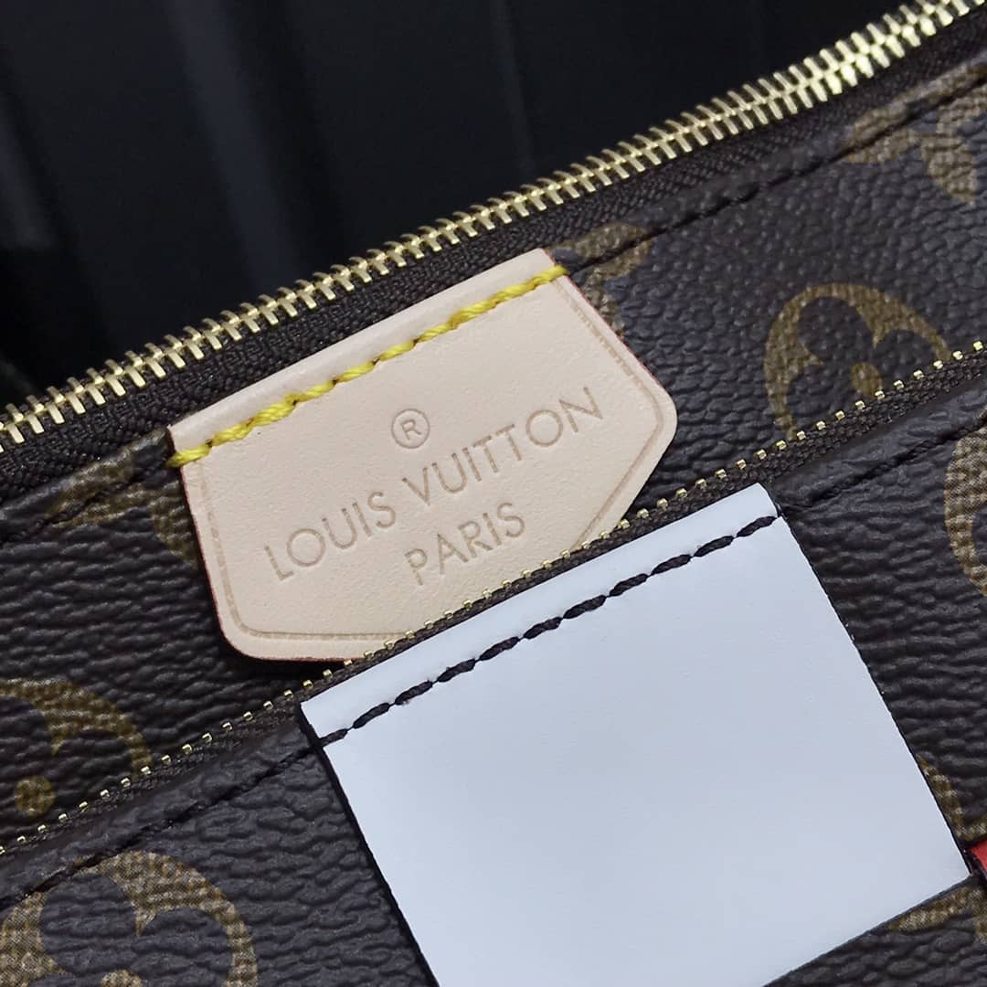 L0vis Vvtt0n Monogram Canvas Multi Pochette Replica Red M44823