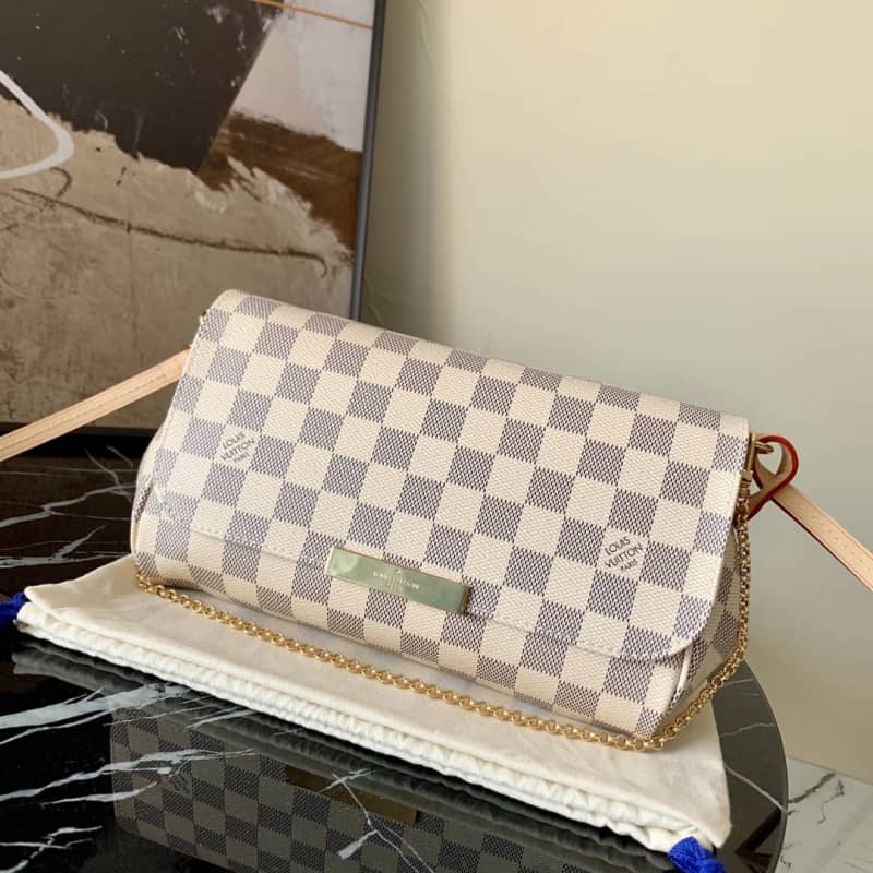 L0vis Vvtt0n Favorite PM Demier Azur Chain Replica Handbag N41277