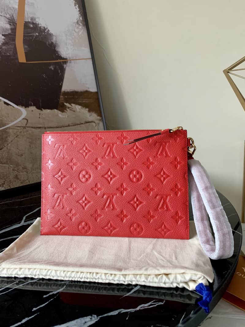 L0vis Vvtt0n Pochette Melanie MM Monogram Empreinte Replica Clutch Red M68705