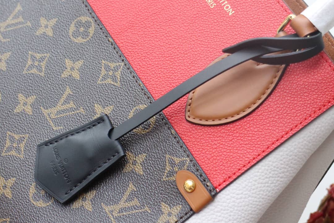 L0vis Vvtt0n Monogram Fold MM 2way Tote Replica Red M45409