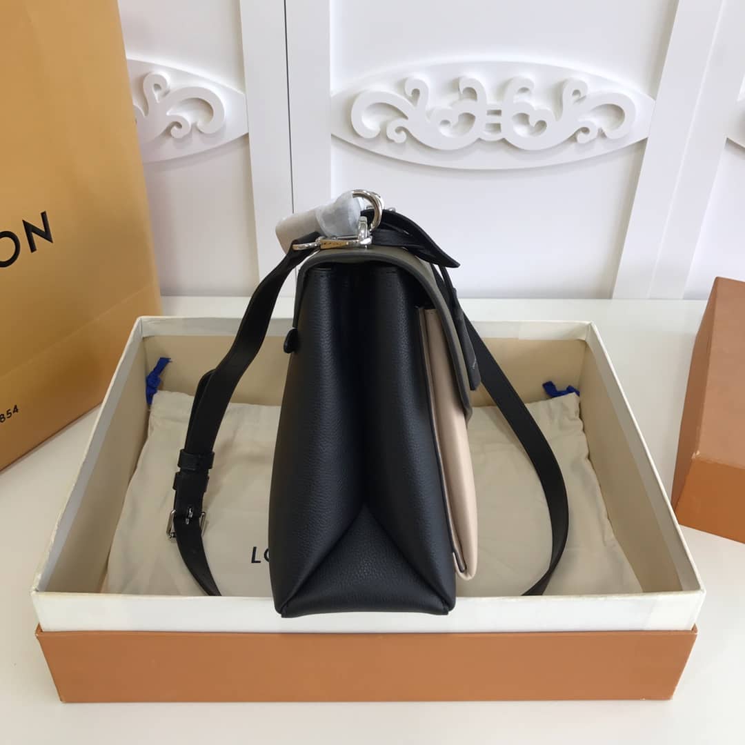 L0vis Vvtt0n MyLockMe 2way Leather Grain Satchel Replica Green M54849