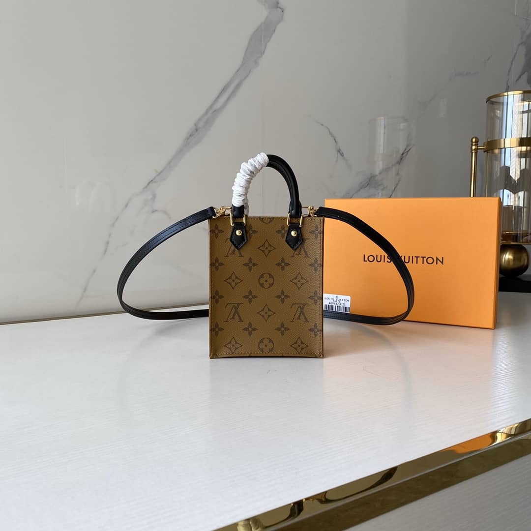 L0vis Vvtt0n Monogram Petit Sac Plat 2Way Replica Shoulder Bag Brown M69442
