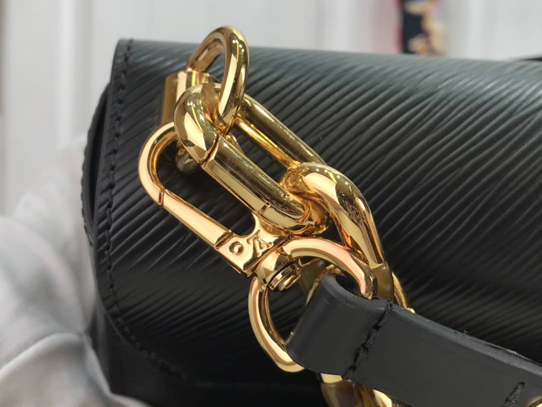 L0vis Vvtt0n Monogram 2Way Leather TWIST Replica Handbag Black M58526