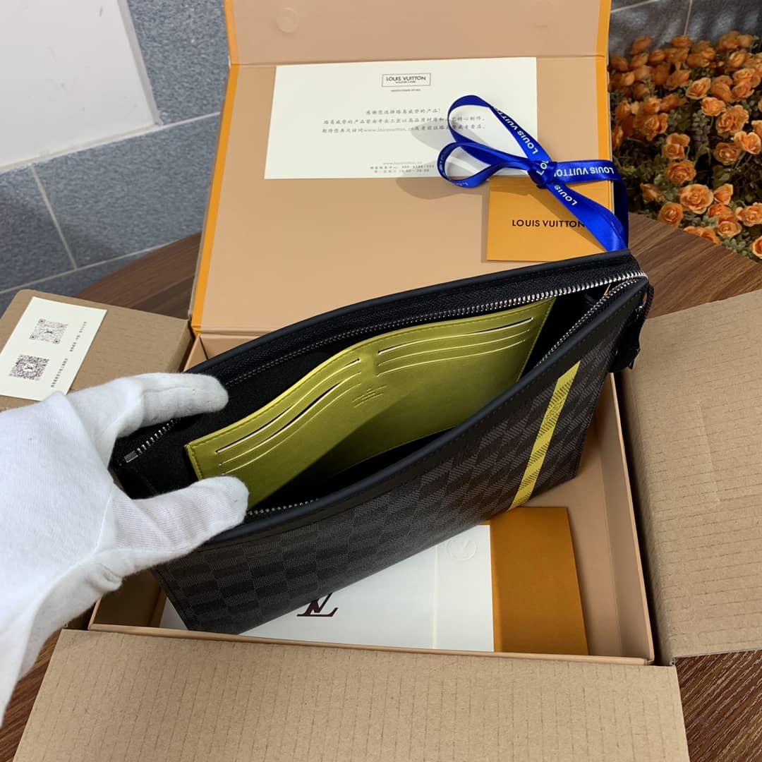 L0vis Vvtt0n Pochette Voyage MM Damier Graphite Canvas Replica N60107