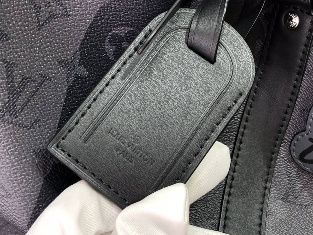 L0vis Vvtt0n Keepall Bandouliere x Nigo Monogram Replica Stripes Gray M40567