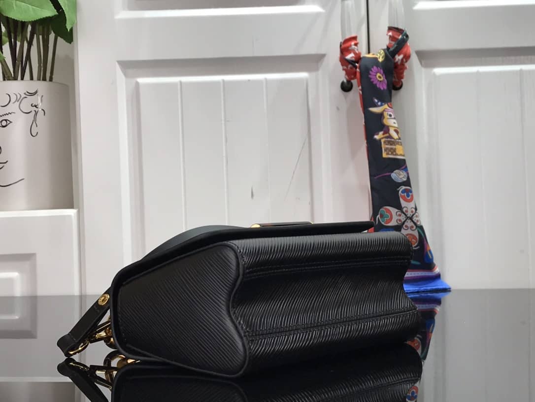 L0vis Vvtt0n Monogram 2Way Leather TWIST Replica Handbag Black M58526