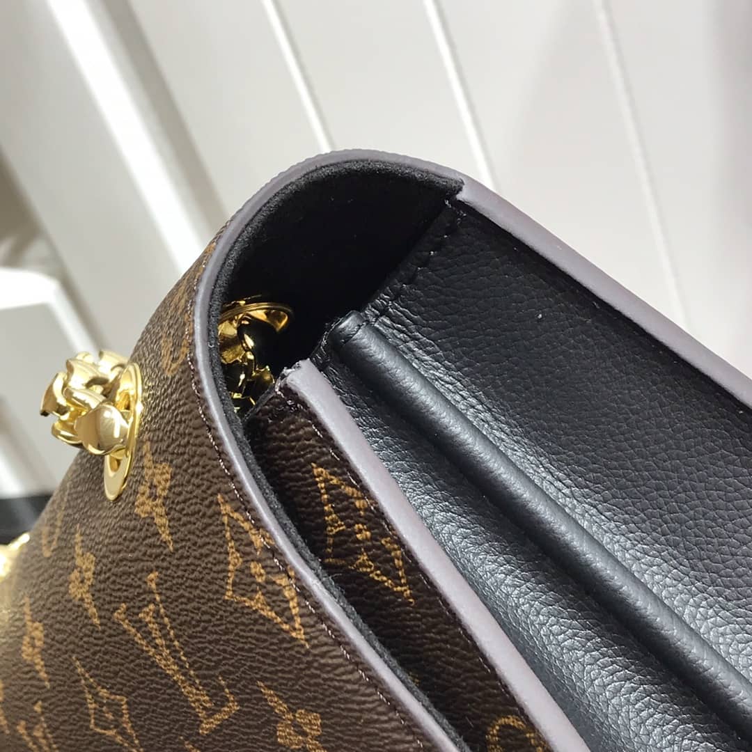 L0vis Vvtt0n Monogram Canvas Victoire Chain Bag Replica Black M41731
