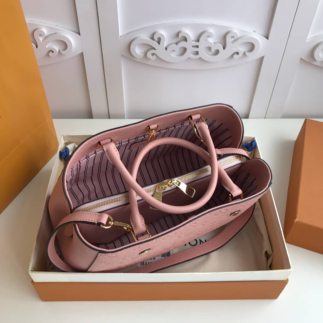 L0vis Vvtt0n Monogram Montaigne MM Shoulder Bag Replica Pink M41048