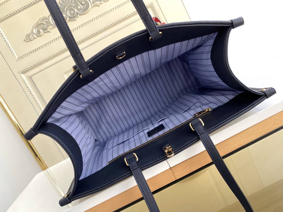 L0vis Vvtt0n OnTheGo Monogram Giant Raffia Tote