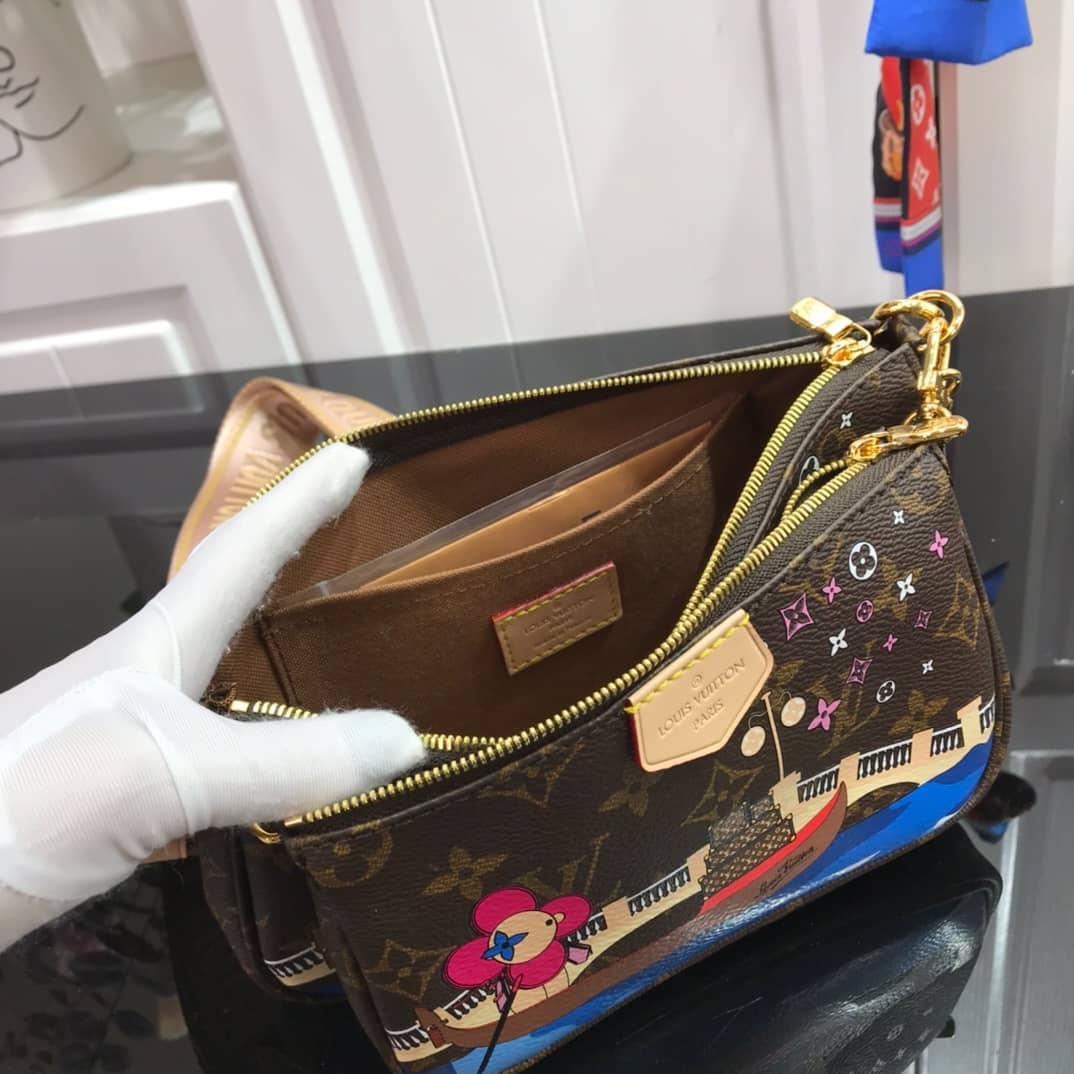 L0vis Vvtt0n Monogram Canvas Multi Pochette Replica Brown M44823