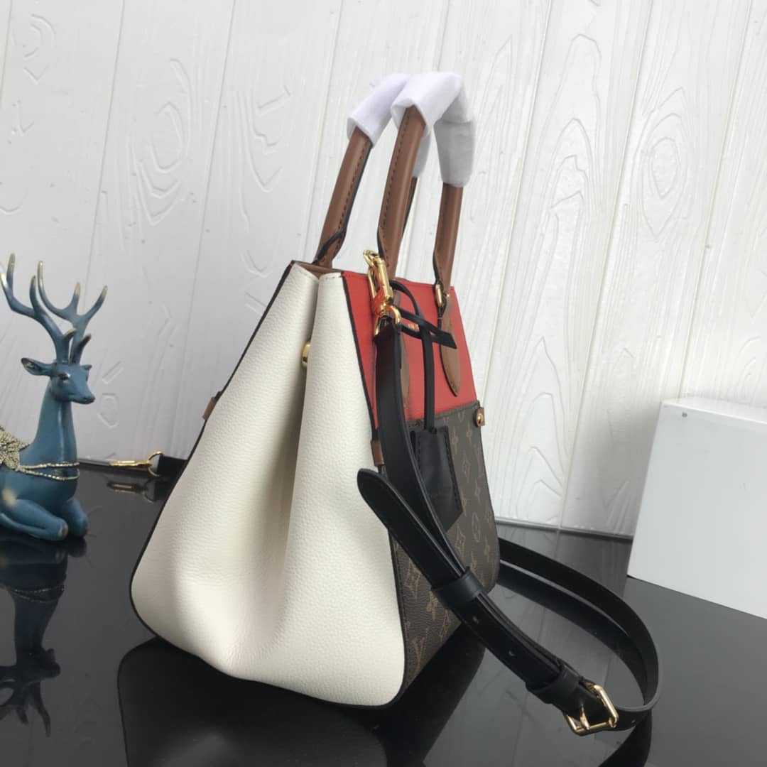 L0vis Vvtt0n Monogram Canvas Fold PM Tote Replica Red M45389