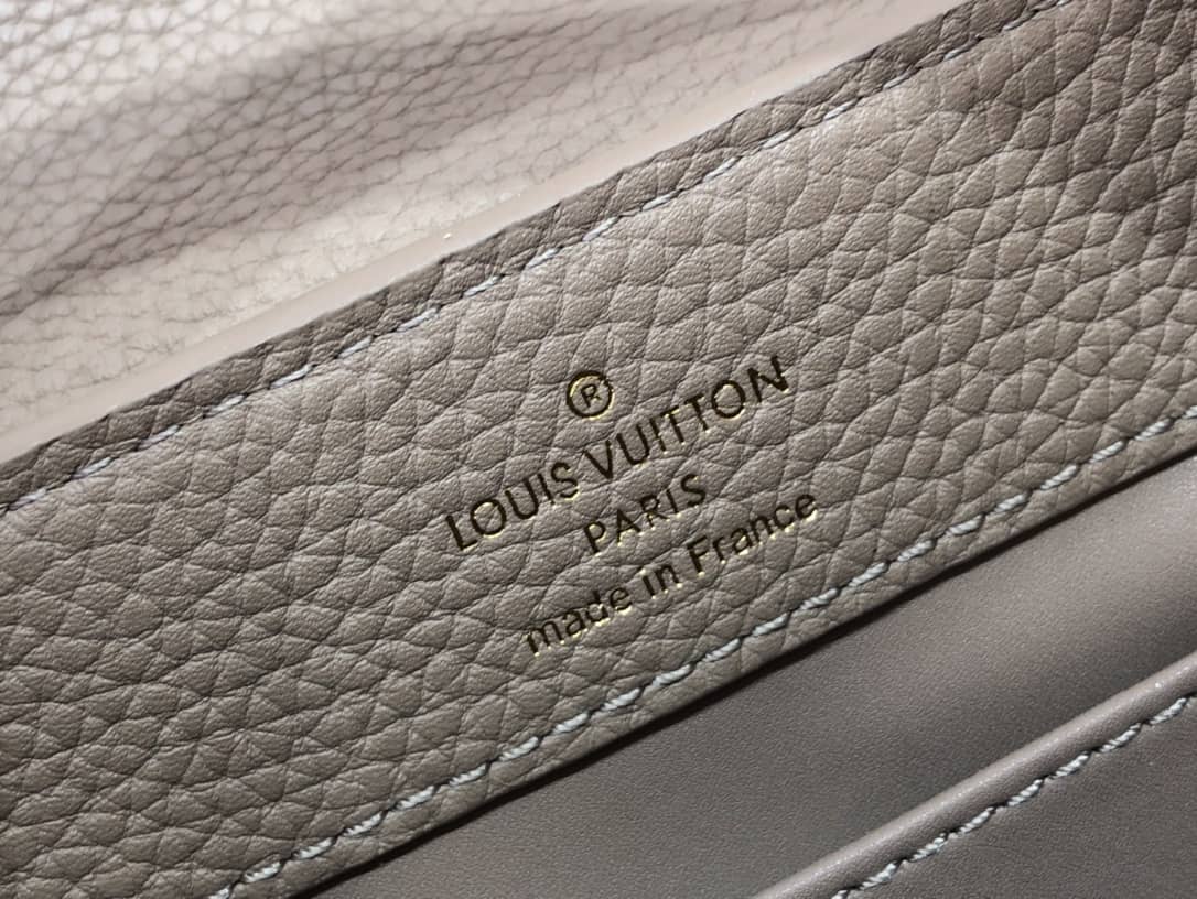 L0vis Vvtt0n Capucines Embroidery Replica Bag Gray M48865