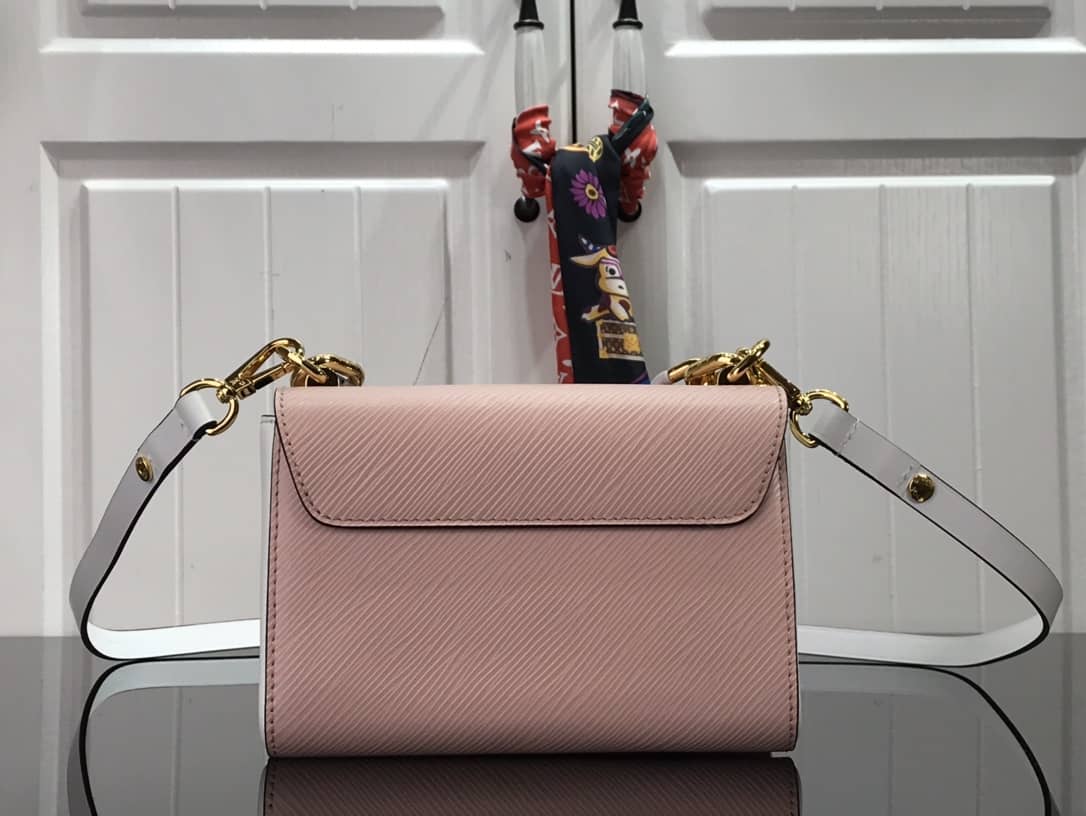 L0vis Vvtt0n Monogram 2Way Leather Twist Replica Handbag Pink M58526
