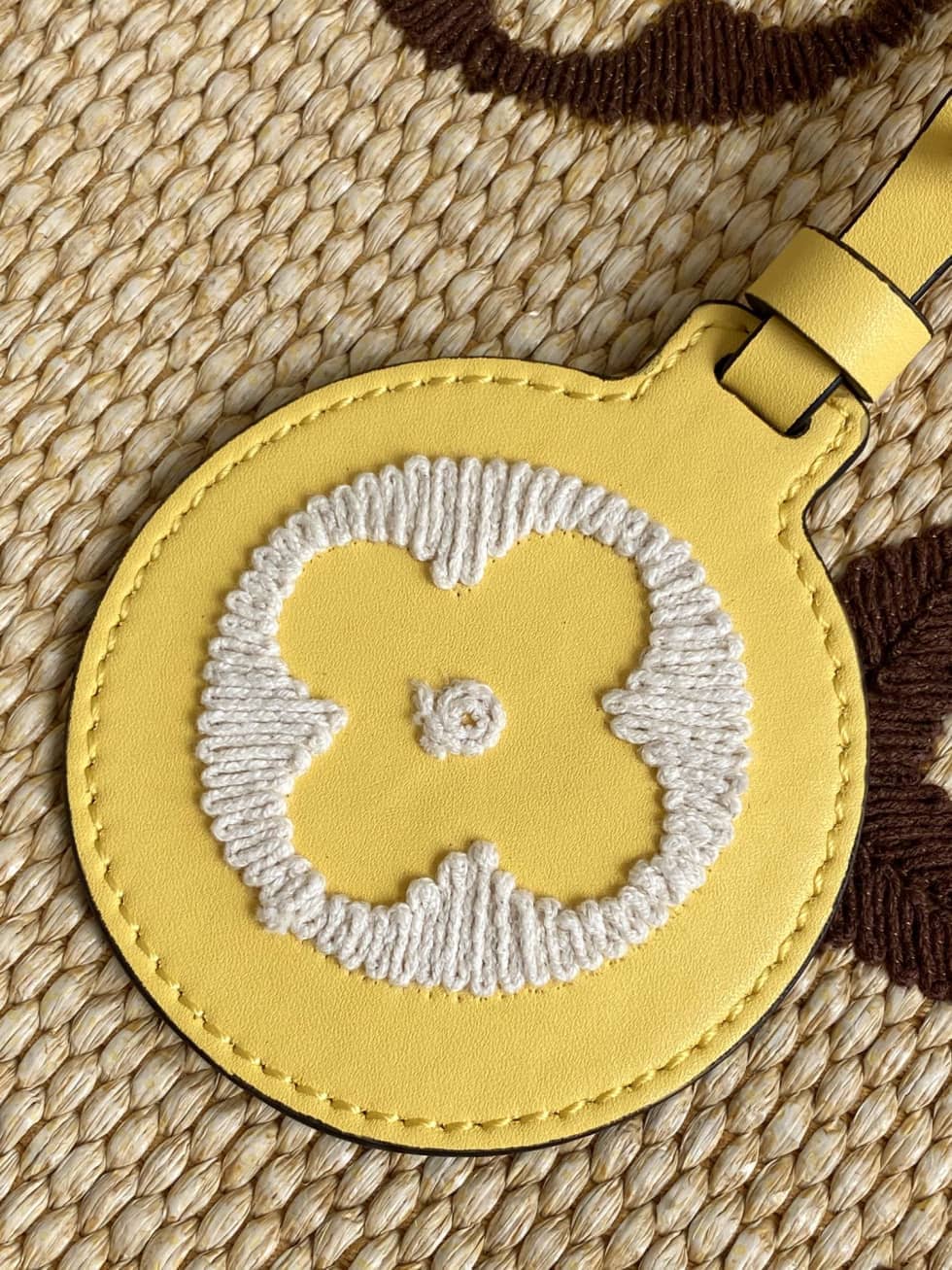 L0vis Vvtt0n OnTheGo Monogram Giant Raffia Tote