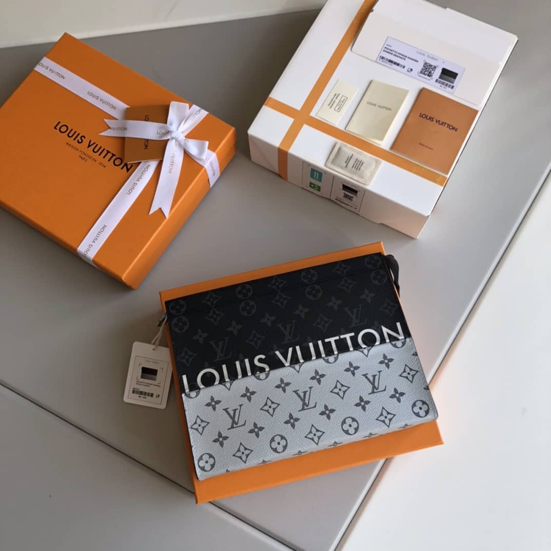 L0vis Vvtt0n Voyage MM Monogram Replica Pochette Black Gray M63039