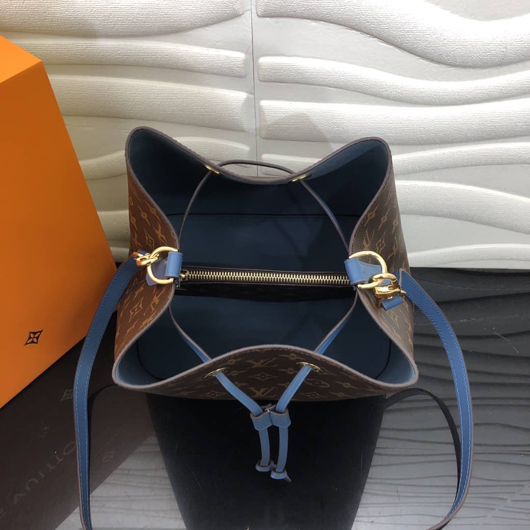 L0vis Vvtt0n Neonoe Replica Bucket Bag Brown Blue M44020