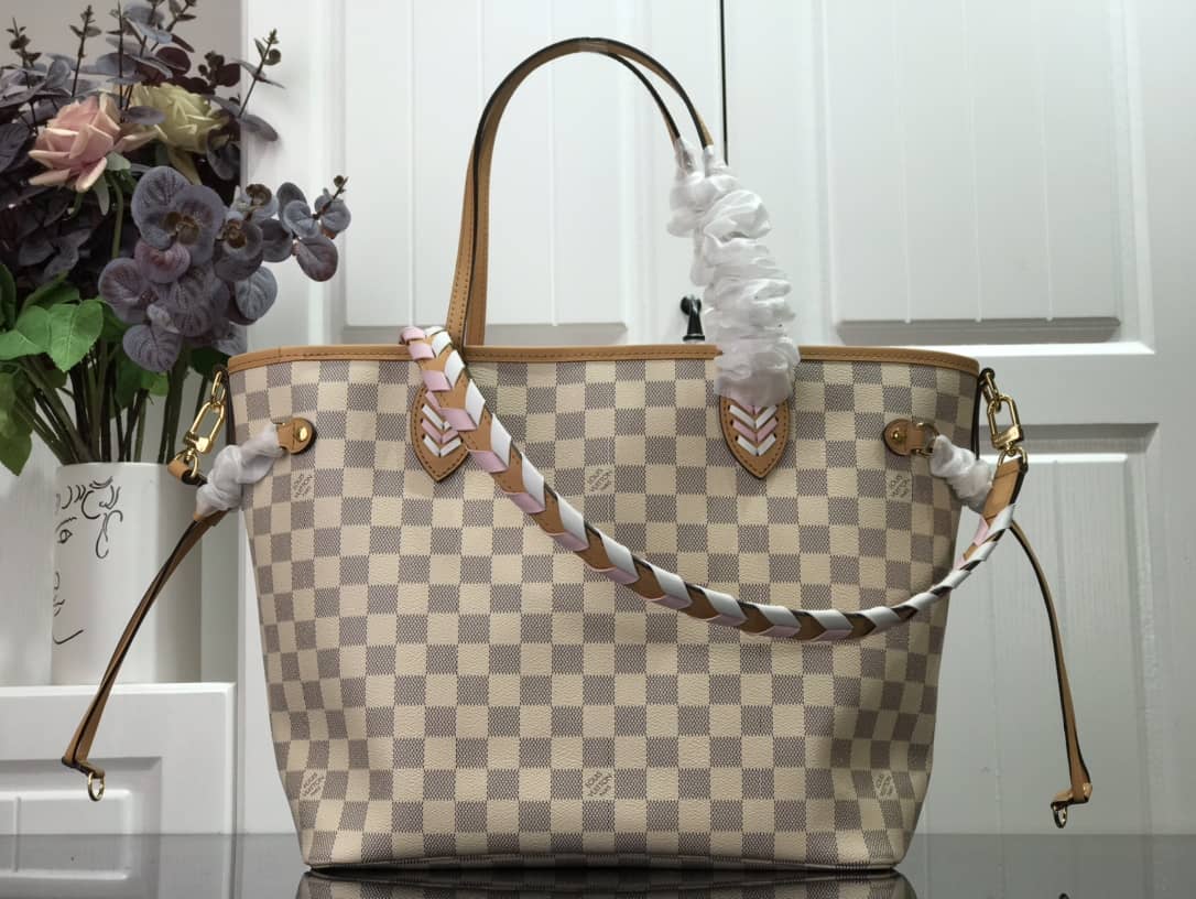 L0vis Vvtt0n Neverfull Dupe MM Damier Azur Bag N50047