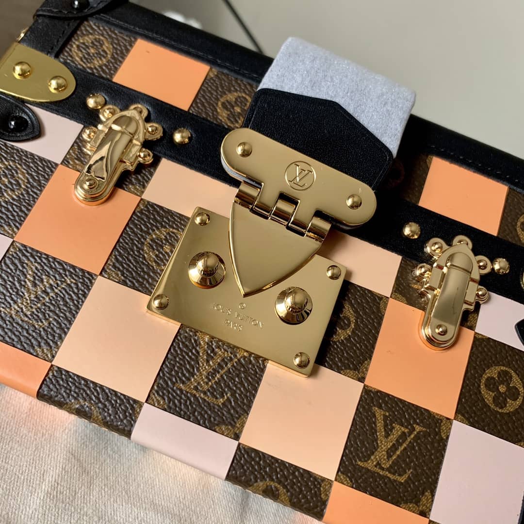 L0vis Vvtt0n Petite Malle Damier Monogram Canvas Replica Box M55519