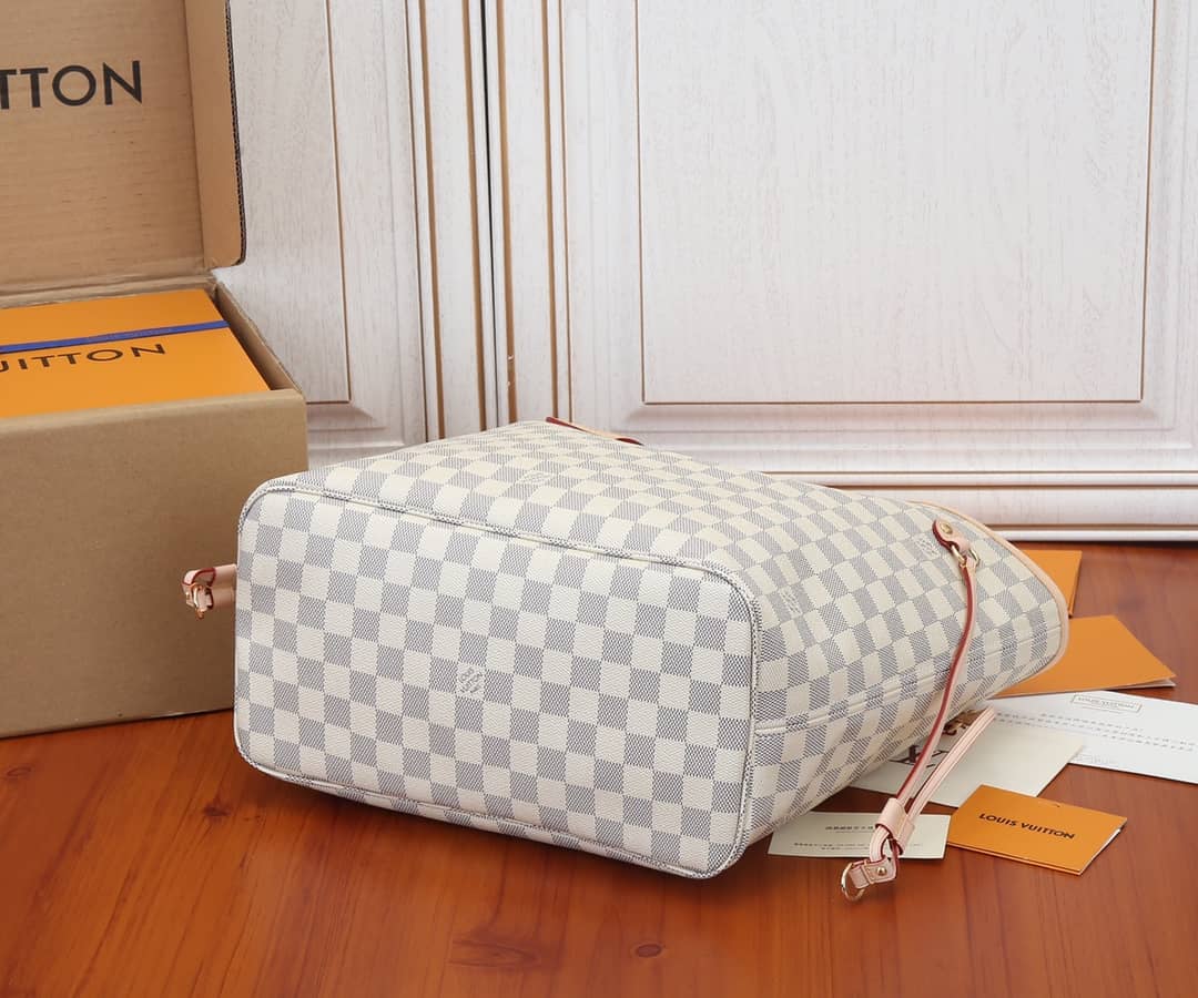 L0vis Vvtt0n Neverfull Dupe MM Damier Azur Tote N41361