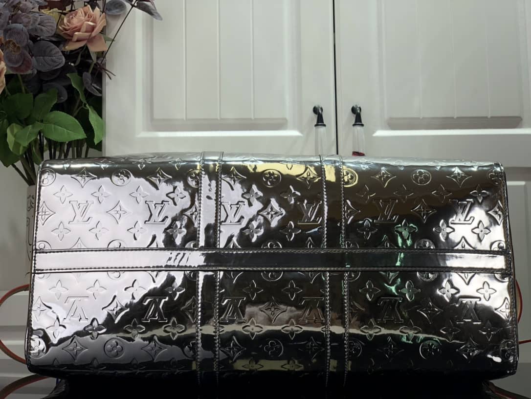 L0vis Vvtt0n Keepall Bandouliere 50 Silver Mirror Monogram Bag Replica M45886