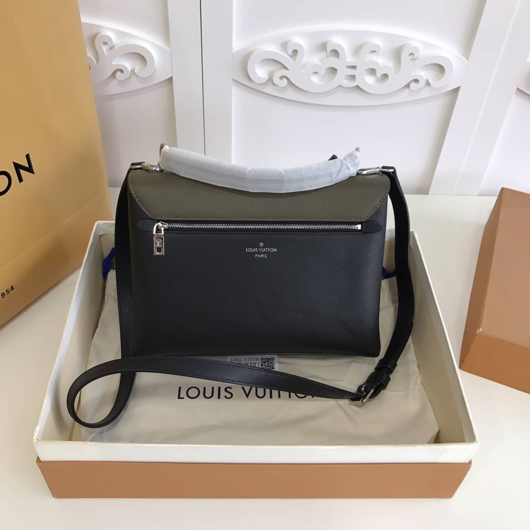 L0vis Vvtt0n MyLockMe 2way Leather Grain Satchel Replica Green M54849