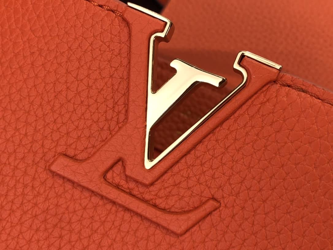 L0vis Vvtt0n Capucines Embroidery Replica Bag Orange M48865