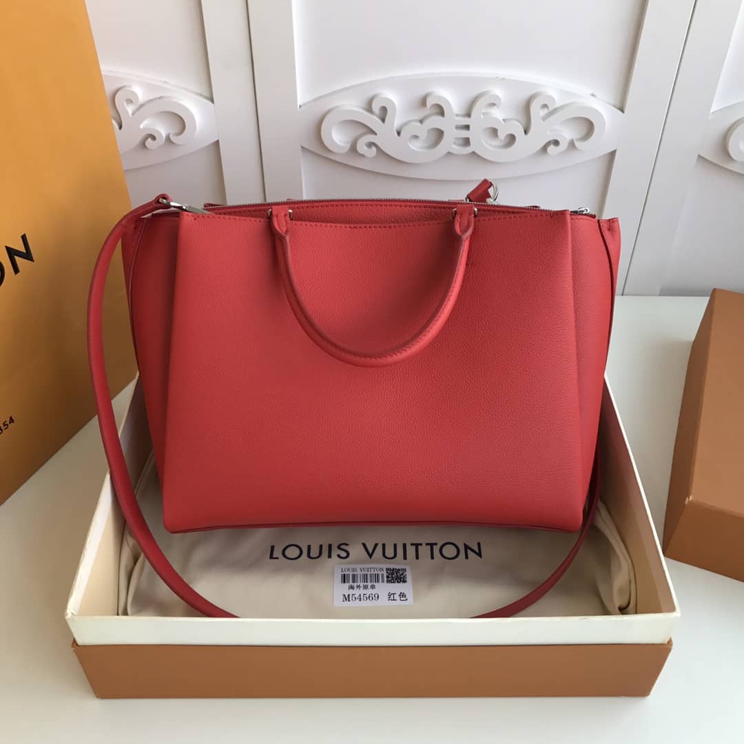 L0vis Vvtt0n Lockmeto Tote Leather Hand Bag Red M54569 Replica