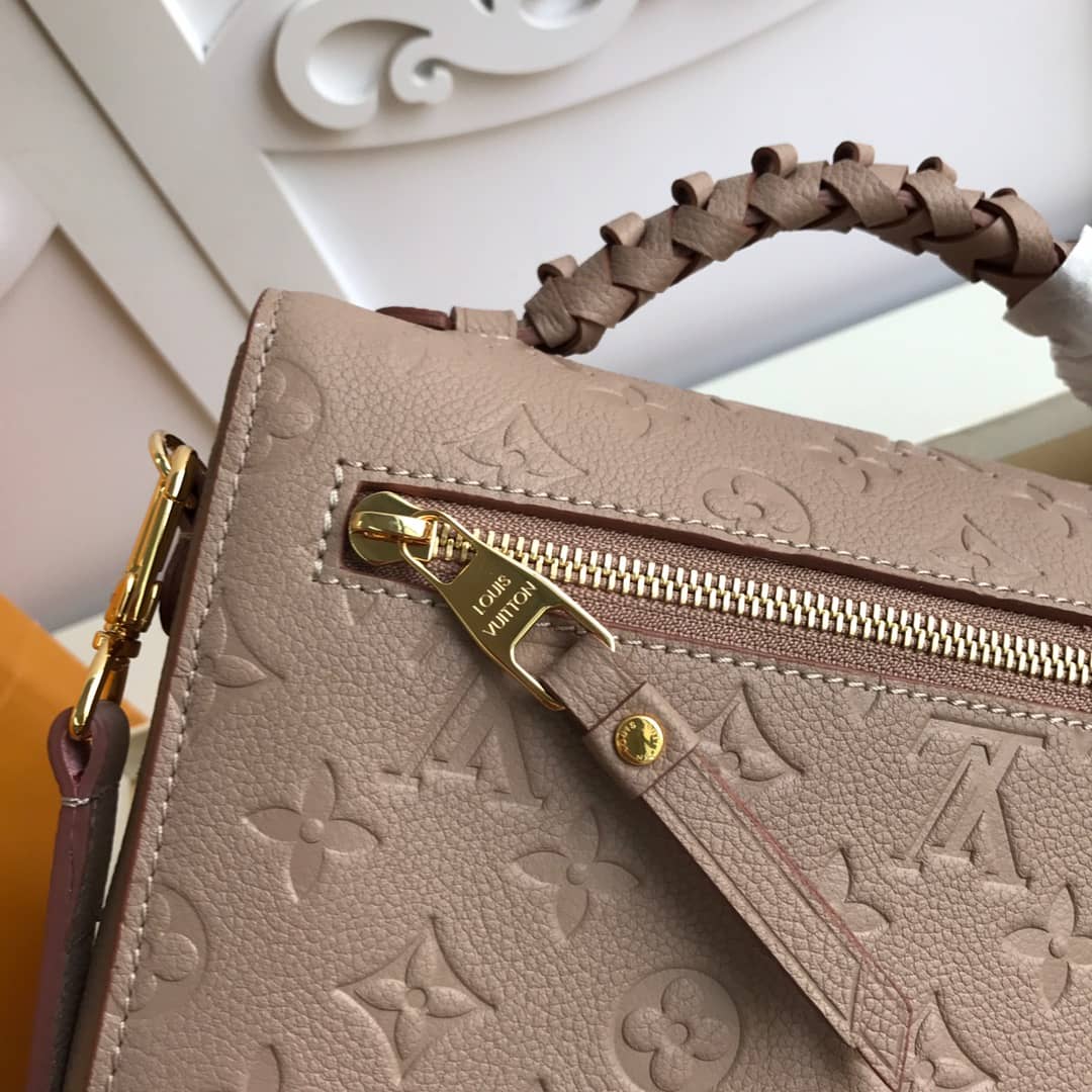 L0vis Vvtt0n Pochette Metis Braided Monogram Empreinte Replica Apricot M43942