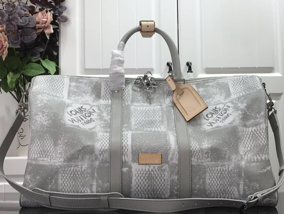 L0vis Vvtt0n Keepall Bandoulière 50 Travel Bag Replica Gray N50069