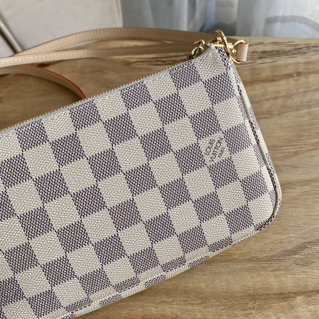 L0vis Vvtt0n Pochette Dupe Damier Azur  Accessories M51980 Gray