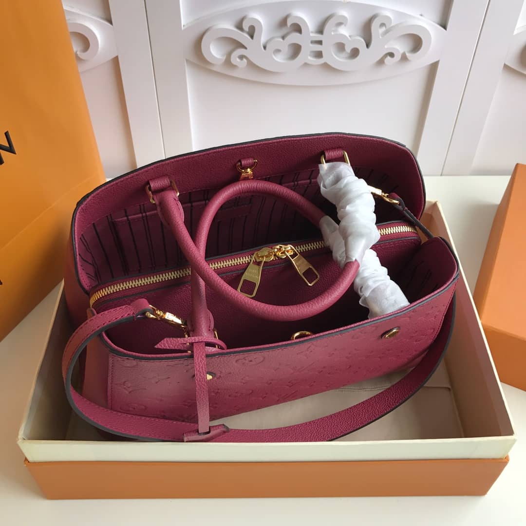 L0vis Vvtt0n Monogram Montaigne MM Shoulder Bag Replica Red M41048