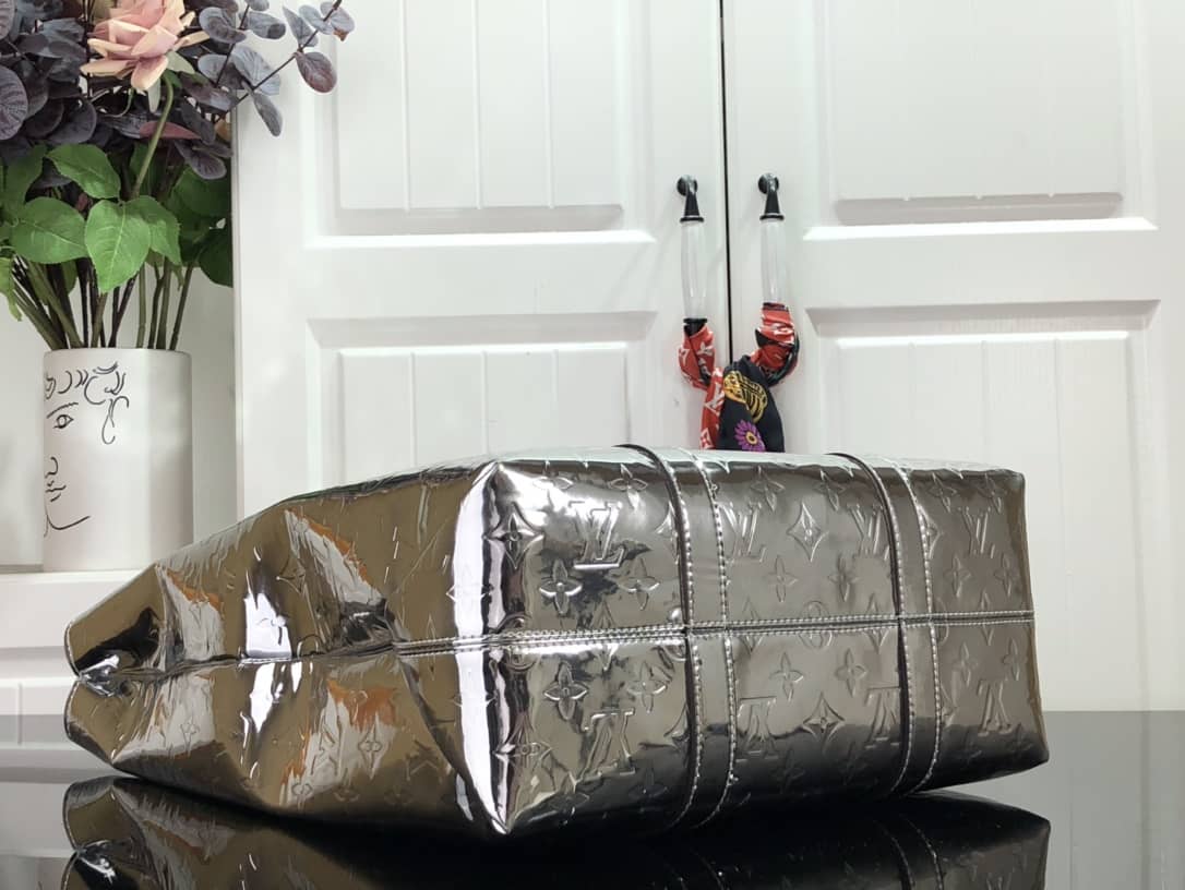 L0vis Vvtt0n Sac Plat Monogram Mirror Coated Canvas Replica Bag