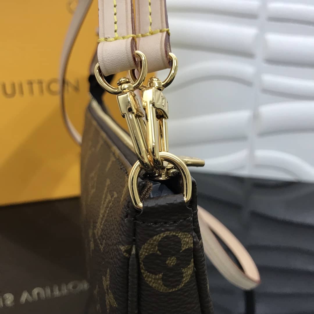 L0vis Vvtt0n Replica Pochette Accessoires Canvas Brown M40712