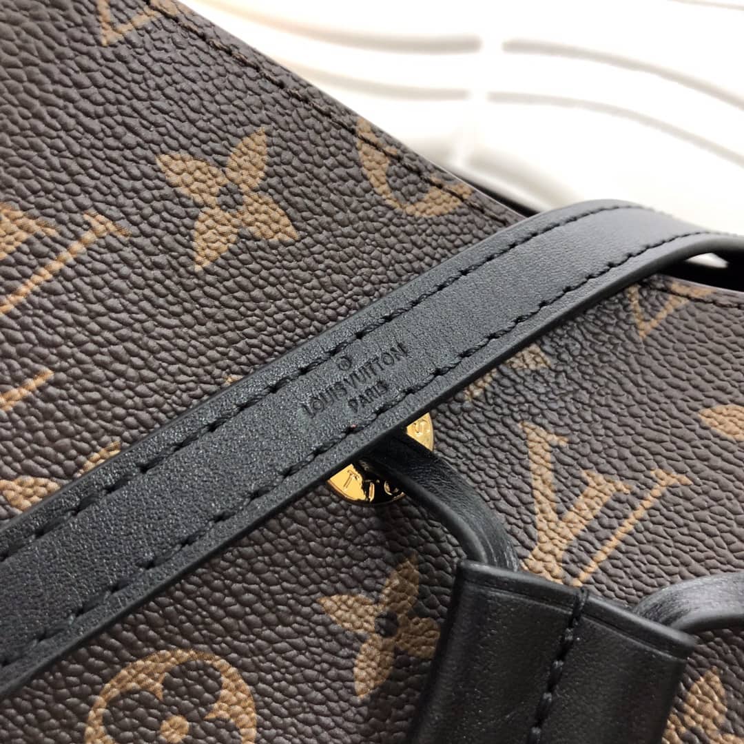 L0vis Vvtt0n Neonoe Replica Bucket Bag Brown Black M44020