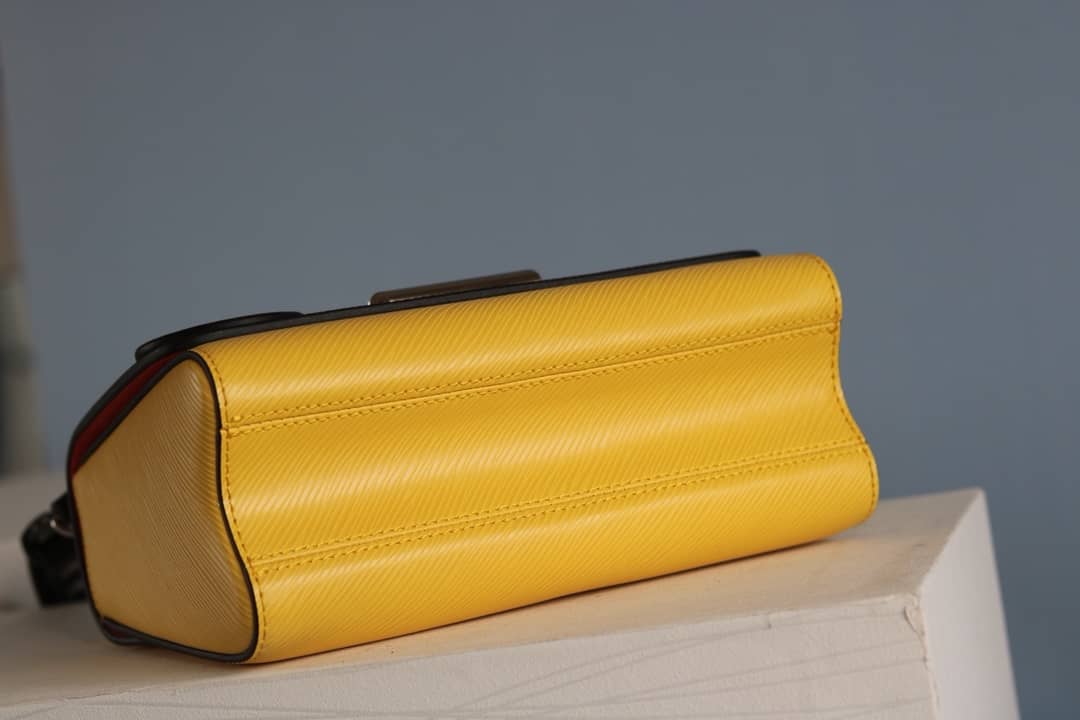 LV Tote Dupe Twist MM Crossbody Bag Replica Yellow M50305