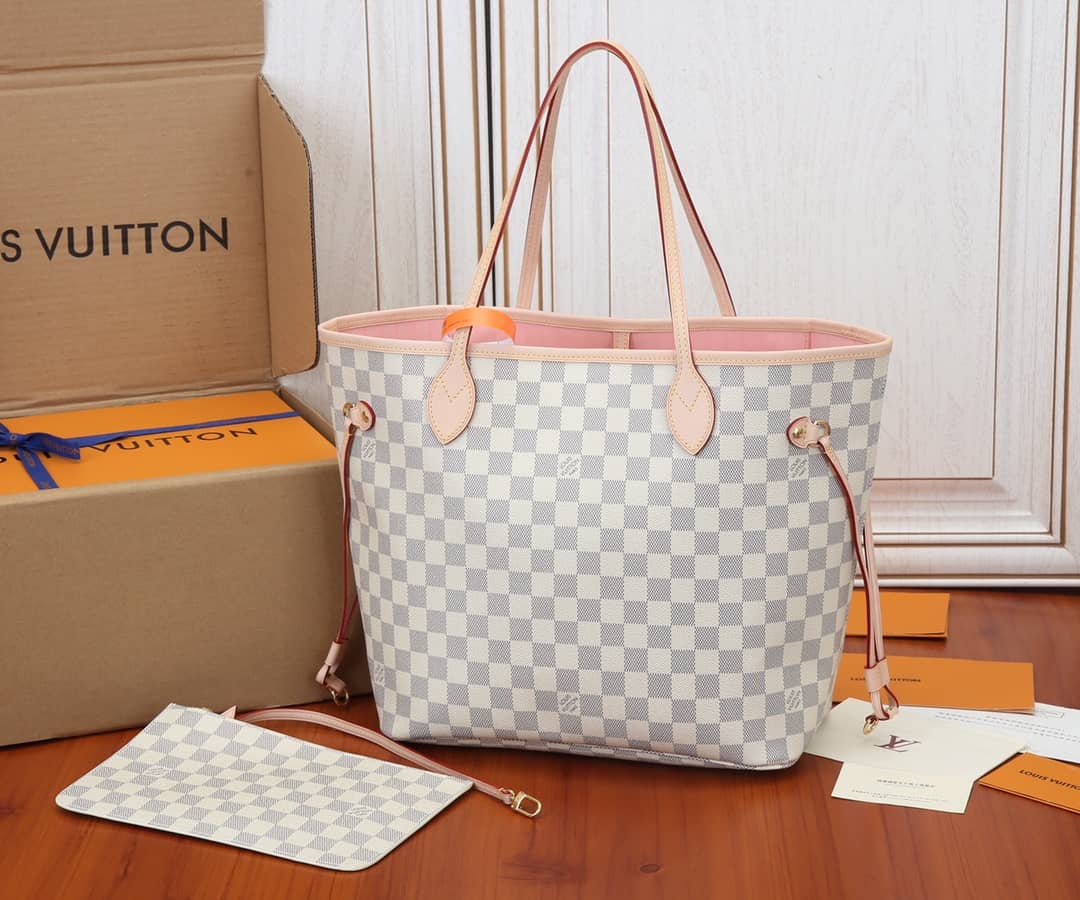 L0vis Vvtt0n Neverfull Dupe MM Damier Azur Tote N41361