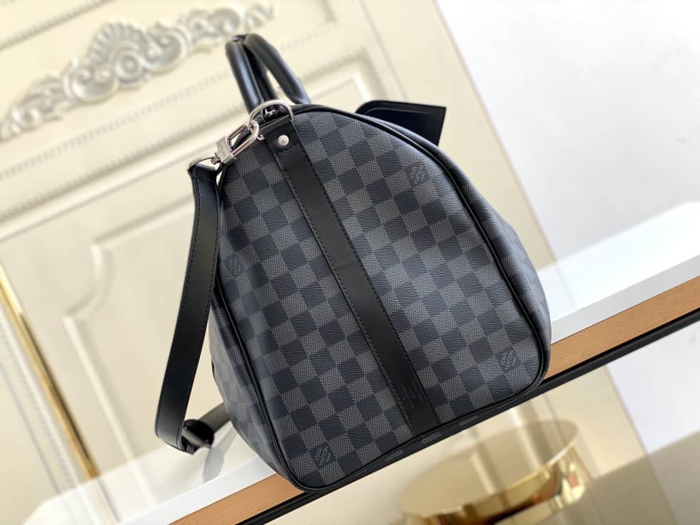 LV Duffle Bag Replica Monogram Keepall Bandouliere 50 Boston Bag Blue M41416