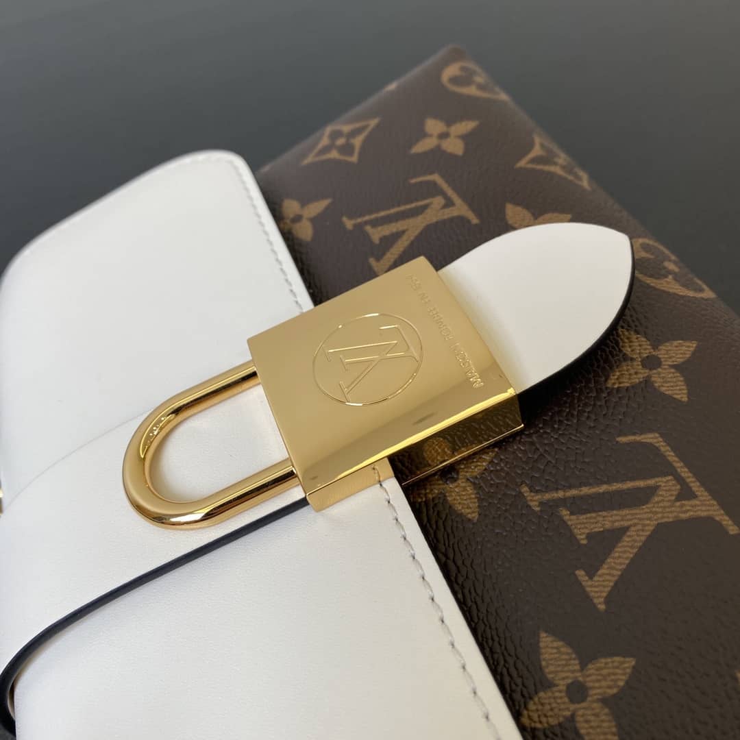 L0vis Vvtt0n Monogram Canvas Locky BB Bag Replica White M44321