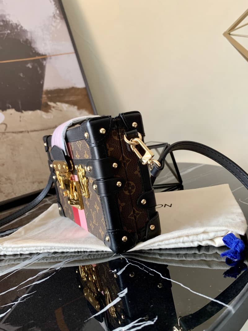 L0vis Vvtt0n Petite Malle Monogram Canvas Replica Bag Brown M40273