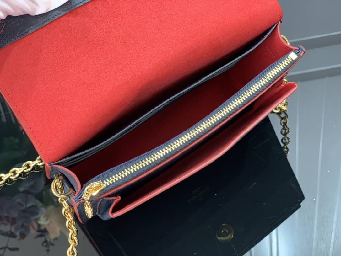 L0vis Vvtt0n Monogram Empreinte Vavin Chain Long Wallet Replica Black M67839