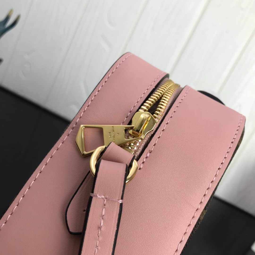 L0vis Vvtt0n Canvas Saintonge Replica Camera Bag Pink M43555