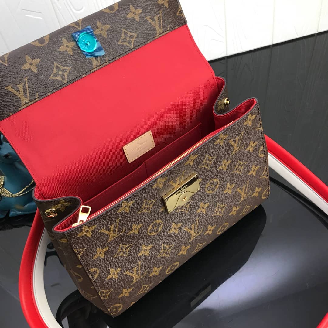 L0vis Vvtt0n Cluny BB Monogram Canvas Shoulder Handbag Replica Red M42738