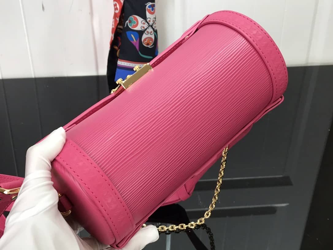 L0vis Vvtt0n Papillon Trunk Monogram Chain Replica Crossbody Bag Pink M57836