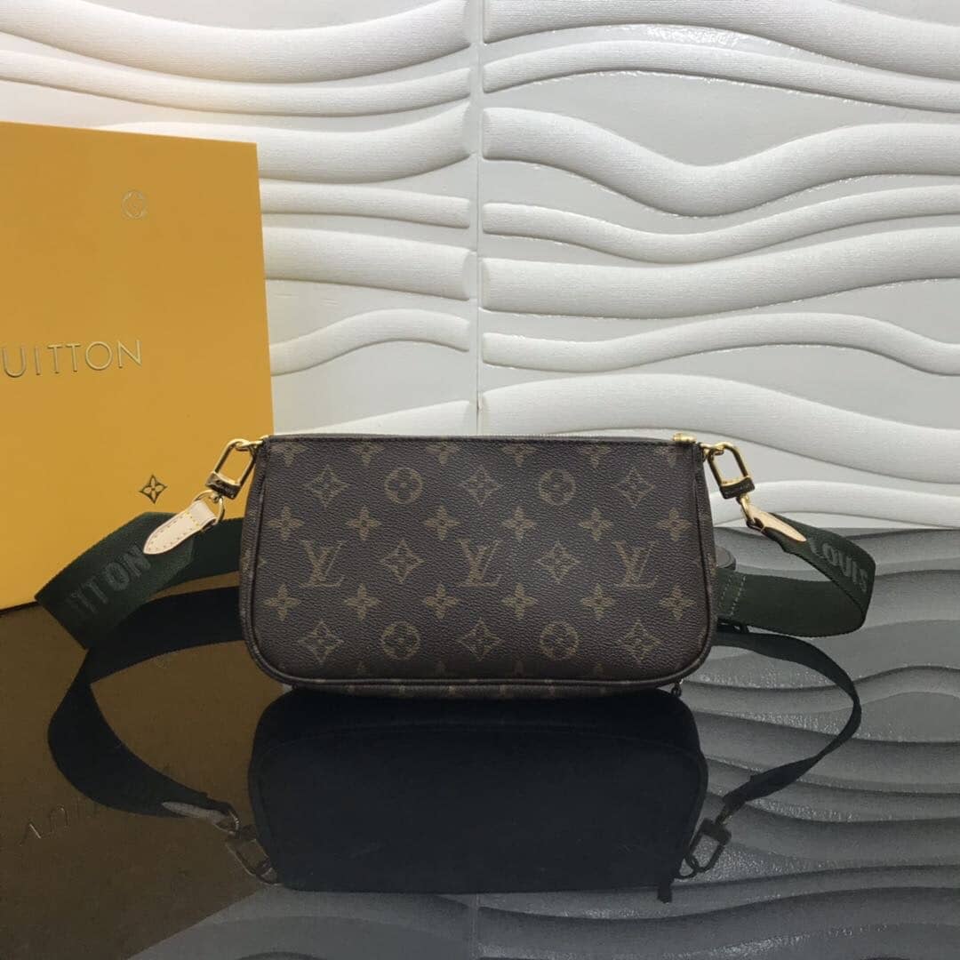L0vis Vvtt0n Monogram Canvas Multi Pochette Replica Green M44823