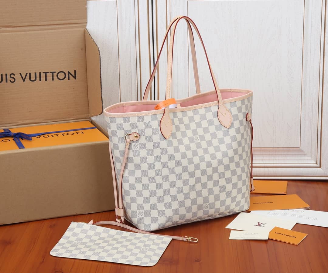 L0vis Vvtt0n Neverfull Dupe MM Damier Azur Tote N41361