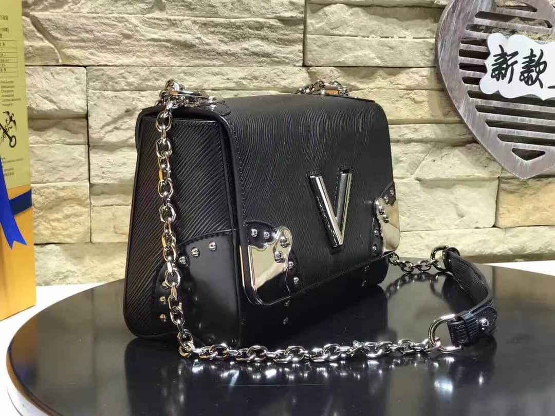 L0vis Vvtt0n Replica Twist MM Epi Leather Bag Black
