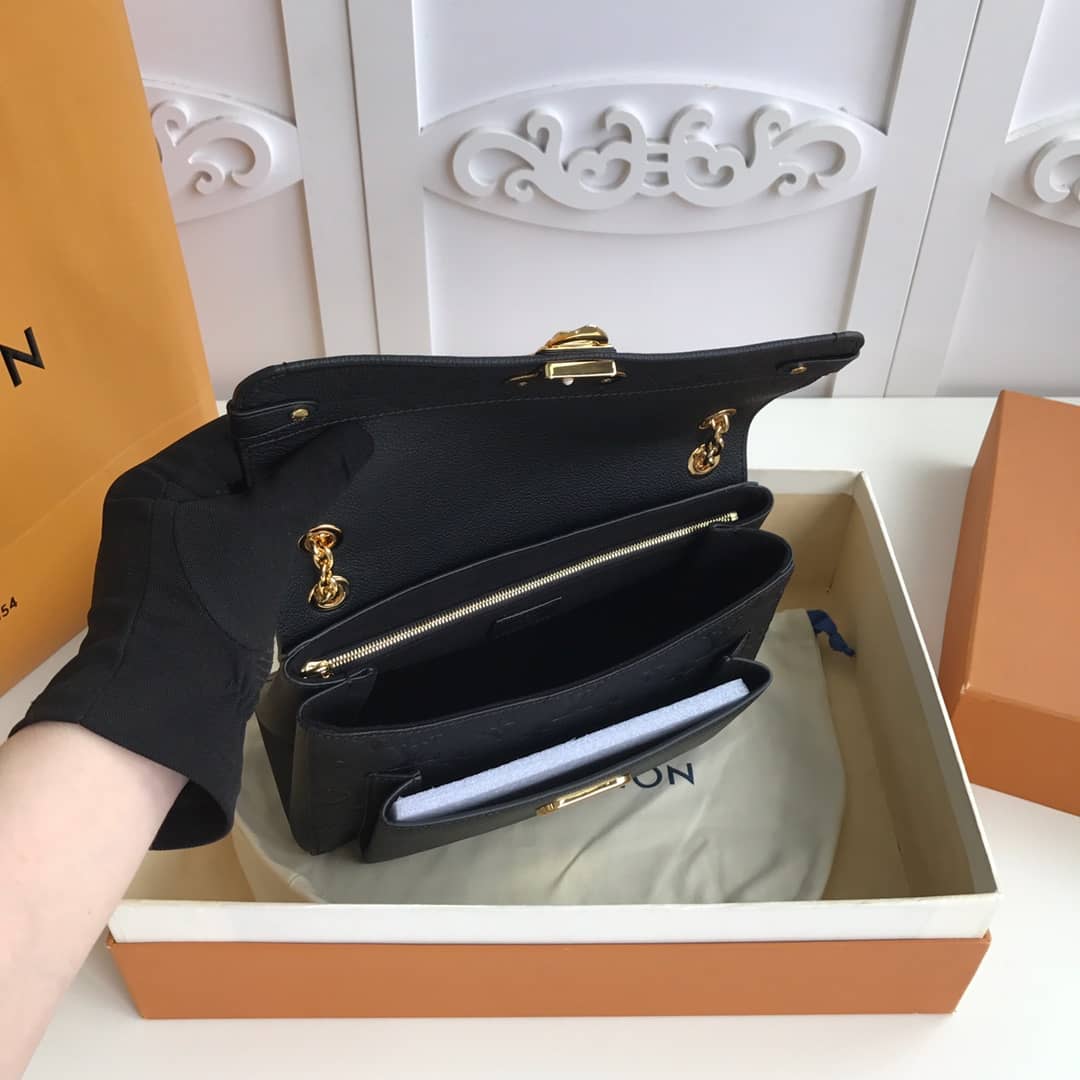 L0vis Vvtt0n Monogram Empreinte Vavin PM Chain Replica Shoulder Bag Black M44151